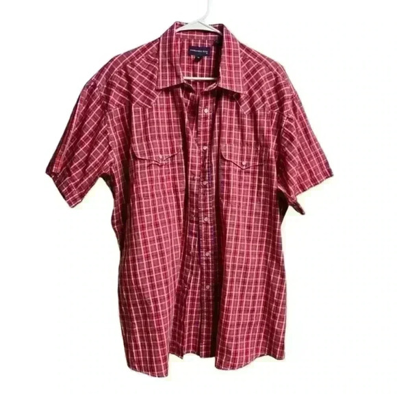 Panhandle Slim Plaid Short Sleeve‎ Western Men's Shirt - Picture 2 of 10